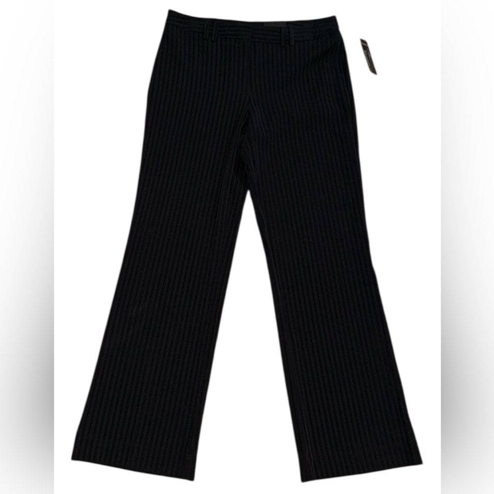 •GEORGE•NWT BLACK & GRAY PINSTRIPE MODERN FIT TROUSER SIZE 10